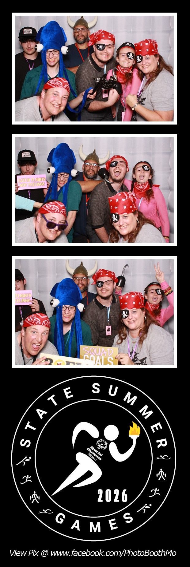 Special Olympics Missouri State Summer Games photo booth strip