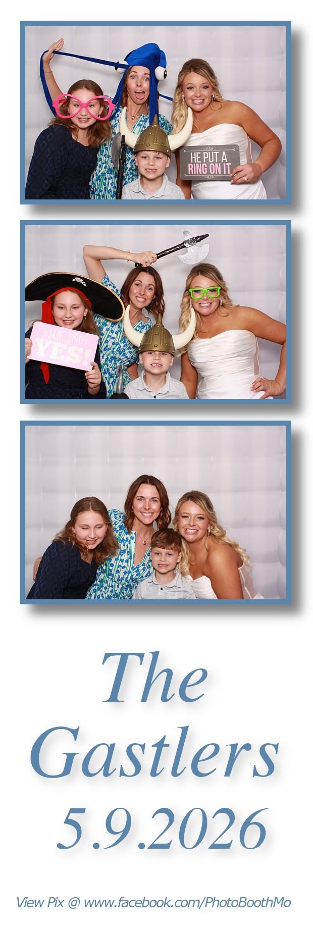 Wedding photo booth print strip from a Columbia, Missouri event